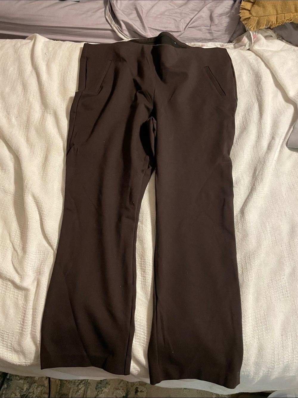 Chico's Brown Straight-Leg Pants